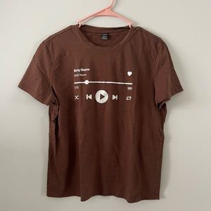 Shein Women Song Brown T-Shirt L